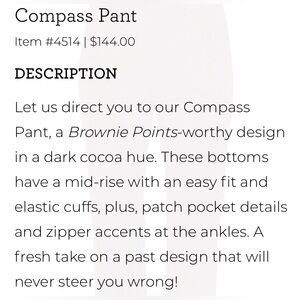 Cabi Compass Pant Army Green